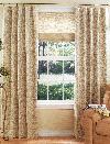 Drapery panels over flat Roman shade -- Jupiter Island Florida