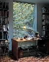 Hunter Douglas Silhouette/Pirouette Window Shades/Blinds in Office of West Palm Beach Florida Home
