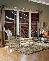 Hunter Douglas Wood Blinds With Decorative Tapes and Drapes-- Jupiter Florida Residence