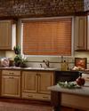 Faux Wood Horizontal Blinds with ladders in this rustic Loxahatchee Florida Kitchen