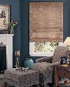 Hunter Douglas Woven Wood Window Shades/Blinds in Greenacres Florida Residence Den