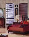Asian Inspired Horizontal Mini-Blinds combined with a feng shui bedroom in Boynton Beach Florida