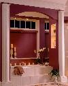 Window Treatments For Sliding Glass Patio Doors This romantic bathroom features eye-catching Sliding Glass Door Vertical Blinds/Verticals in this Jupiter Florida Condominium