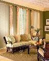 Window Treatments For Sliding Glass Patio Doors Vertical Blinds (Verticals) With Curtains Panels add height to this traditional Delray Beach Townhouse