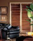 Hunter Douglas Horizontal Wood Blinds in Delray Beach home