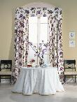 Lake Worth Florida shaped cornice with floral window panels -- mounted to arch shaped  window