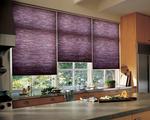 Striking Purple Honeycomb Shades/Blinds -- North Palm Beach Home -- Florida