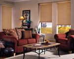 Attractive horizontal faux wood blinds beautifying a townhouse in Singer Island Florida