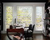 Hunter Douglas Parkland Wood Blinds-- Lake Worth Florida Office Windows