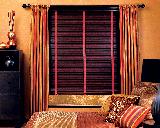 Wood Blinds With Tapes and Curtains as Well-- Juno Beach Florida Home