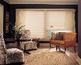 Hunter Douglas Duette Window Shades/Blinds With Sheers-- North Beach Living Room