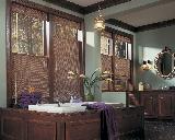 Hunter Douglas Top Down/Bottom Up Woven Wood Shades installed in Palm Beach Townhouse
