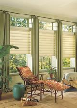 Florida Room in Lake Worth Florida Palm with Hunter Douglas Vignette Modern Roman Shades