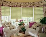 Lantana Florida Vignette Window Shade/Blind-- Shirred Top Treatment/Valance with trim