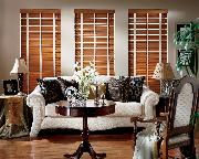 Boynton  Beach --Horizontal Wood Blinds with tapes in living room