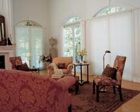 Hunter Douglas Sliding Glass Door Luminette Shades in this  singer island Florida residence