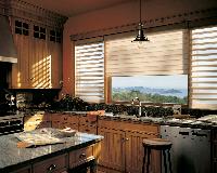 Beautiful kitchen in S. Palm Beach --Pirouette Window Shadings Hunter Douglas