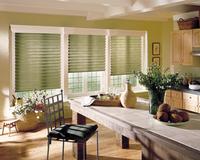 Royal Palm Beach Florida -- Three Green Hunter Douglas Vignette Modern Roman Shades