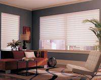 Hunter Douglas Vignette Modern Roman Shades/Blinds in the Hobbled Version-- West  Palm Beach Florida City View