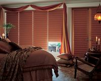 Vignette Modern Roman Shades/blinds in Blackout/Room darkening version-- Coordinating poor boy casual top treatment-- Royal Palm Beach Florida