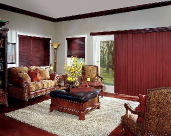Hunter Douglas Crosswinds Real Wood Vertical Blinds Installed In Wellington/Loxahatchee Bedroom