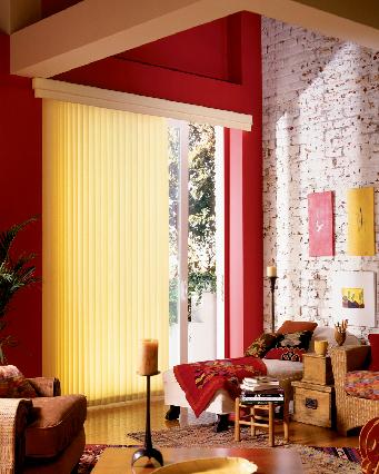 Fabric Vertical Blinds Verticals in Palm Beach Residence