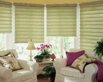 Vignette Modern Roman Shades in Jupiter Florida/Palm Beach Gardens Home