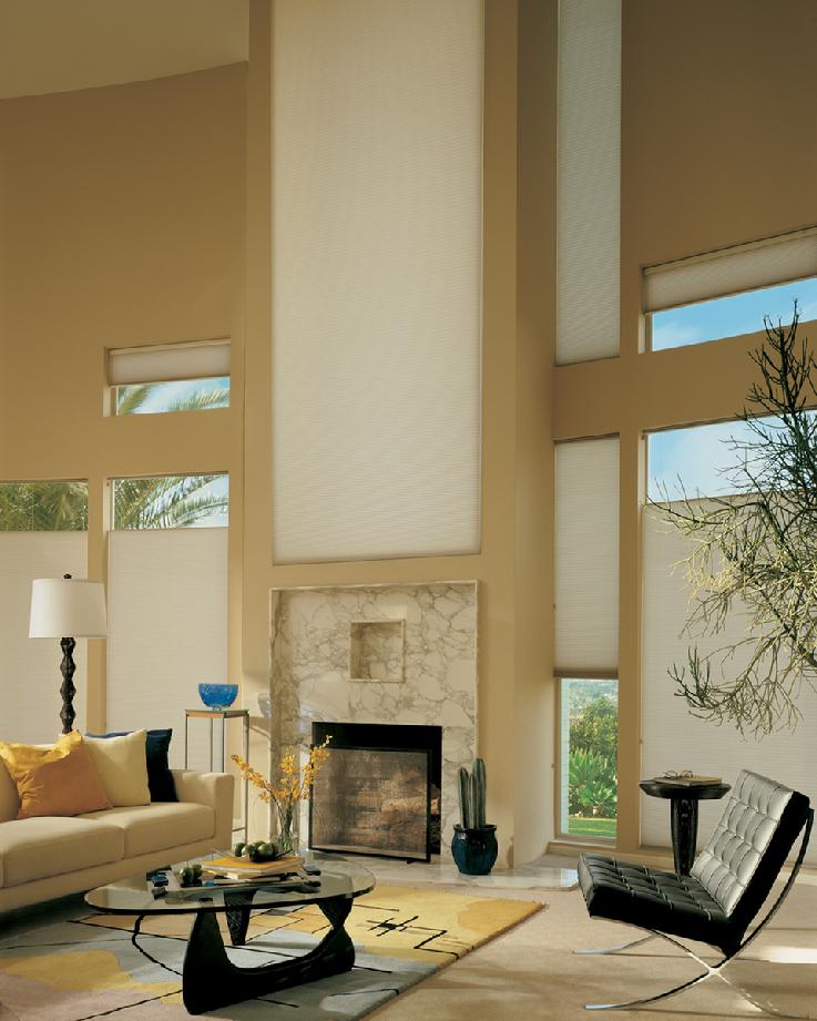 Hunter Douglas Duette Honeycomb Cellular Shades/Blinds -- Delray Beach Townhouse