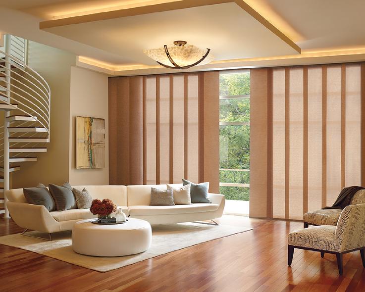 Window Treatments For Sliding Glass Patio Doors incredible feng shui styling featuring Hunter Douglas Skyline Gliding Window Panels for sliding glass doors -- Palm Beach gardens Florida